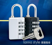 鑰匙密碼掛鎖櫃子箱包通開掛鎖4位密碼防盜鎖健身房小掛鎖  YDL