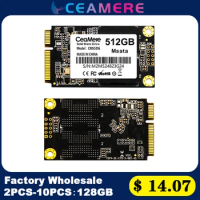 Ceamrer 2-10PCS Portable Ssd Drive M-Sata 64G 128Gb 256Gb 512Gb 1Tb Solid State Hard Drives Disco Duro Ssd Mini Msata