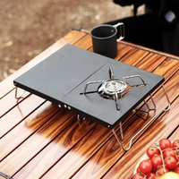 Portable Outdoor Folding Camping Stainless Aluminum Table Heat Insulation Spider Gas Stove For Soto 310 / 330 / Cb-jcb P7W1