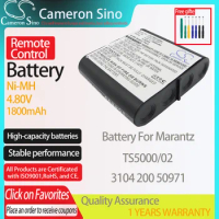 CameronSino Battery for Marantz TS5000/02 fits Marantz 3104 200 50971 Remote Control battery 1800mAh 4.80V Ni-MH Black