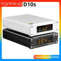 TOPPING D10s Hi-Res MINI USB DAC XMOS XU208 ES9038Q2M PCM384KHz DSD256 Audio HIFI Decoder