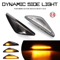 【Trystal】 Set 2 unit untuk BMW X3 F25, X5 E70 (2007–2013), X6 E71/E72 (2008–2014): lampu isyarat tep