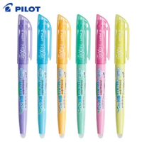 6pcs Japan Pilot SFL-10SL FriXion Light Erasable Highlighter Fluorescent pen 6 Soft Color Ink Erasable Writing Pen