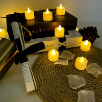 蠟燭燈 電子蠟燭 仿真小蠟燭發光LED電子燈表白裝飾浪漫創意求婚場景布置生日道具『CM43577』