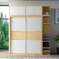 Doors Upgrade Wardrobes Sliding Transparent Glass Elegant Vintage Space Saver Storage Closet Divider Kast Bedroom Furniture
