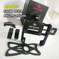 GUB P33 P30 Holder HP Motor Besi Rotasi 360° Spion Stang Nmax Vario 160 ADV Beat Street Lexi Aerox X