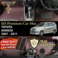 Top Carpet TOYOTA AVANZA ( 2007 - 2011 ) 6D PU Leather Car Carpet VIP Car Mat Floor Mat Alas Kaki Ka