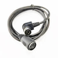 Angled DIN 5Pin Male to Female Audio MIDI Adapter Extension Cable for Electrophonic Bang &amp; Olufsen,Naim,Quad.Stereo Systems
