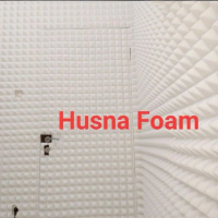 Busa peredam suara ruangan dinding studio model piramid warna putih ukuran 2×50×6cm