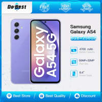 Original Samsung Galaxy A54 A546E/DS 5G Used Mobile Phone Dual SIM Card NFC 8GB RAM 256GB ROM Exynos1380 Android Cell Phone