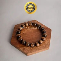Gelang Alami Akar Bahar Hitam Serat Emas Tali Arus Laut ASLI 12mm Super Original Terbaik