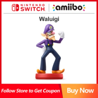 Nintendo Switch Amiibo Waluigi for Nintendo Switch and Nintendo Switch OLED Game Interaction Model Super Mario Party Series