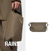 【RAINS官方直營】Hilo Wash Bag 防水Weekend盥洗包(Wood 橡果棕)