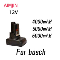 For bosch 4000-6000MAH 12V Li-ion Rechargeable Battery Pack Replace for BOSCH Cordless Electric Drill Screwdriver BAT411 BAT412
