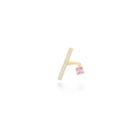 DT【AHKAH】tina ray carré 耳環 pink sapphire