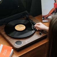 Syitren / saitalin Tammi desktop vinyl record player with sound retention, dynamic and magnetic