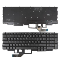 New US Russian RGB Backlit Keyboard For DELL Alienware Area 51m R2 M17 R2 M17 R3 0YGCDJ NSK-QHABC PK132KG1A06 RU English