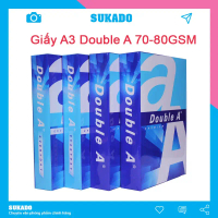 Giấy A3 Double A dày 70gsm 80gsm 500 tờ, xuất xứ Thái Lan chất lượng in photo cao cấp SUKADO