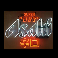 Asahi Super Dry Neon Sign Lamp から くち Kara Kuti Custom Handmade Real Glass Tube Bar Store Advertise Decor Display Light 24X20"