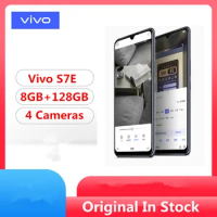 Original Vivo S7E 5G Mobile Phone MTK Dimensity 720 Android 10.0 6.44" AMOLED 8GB RAM 128GB ROM 64.0MP Screen Fingerprint Face