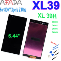 6.44" LCD For Sony Xperia Z Ultra XL39h XL39 C6802 C6806 C6843 C6833 LCD Display Touch Screen Digitizer Assembly Replacement