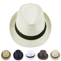 Jazz Hat UV Protection Women Men Hat Breathable Anti-UV Chic Deep Women Men Straw Hat
