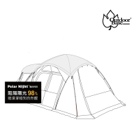 【露營趣】Outdoorbase 22512 Skypainter 彩繪天空帳2E帳篷專用地布 防水地布 防潮墊 露營墊 遊戲墊 野餐墊