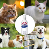 Cat Breath Freshener Portable Breath Spray Oral Care Odor Removal Cleaning Dental Care Pet Tooth Whitening Spray Pet Supplies