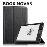 2020 New Boox Nova3 Holster Embedded Leather case Ebook Case Top Sell Black Cover For Onyx BOOX Nova 3 7.8inch