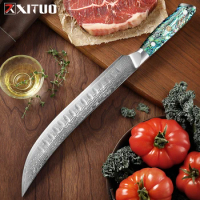 XITUO Barbecue Knife Ham Turkey Beef Slice Long Slicing Knivs Non-stick Cutter Kitchen Chef Special Tools Hot Gift