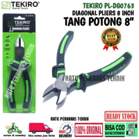 TANG POTONG TEKIRO 8 INCH ORIGINAL DIAGONAL PLIERS PL-DG0763 UKURAN BESAR 8\ PROMO MURAH"