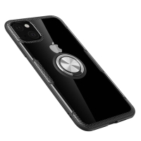 iPhone13 6.1吋 手機殼360度旋轉磁吸指環支架保護殼 黑色 iPhone13手機殼 13保護殼