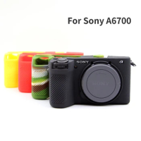 For Sony A6700 Camera Anti-slip Silicone Protective Cover Dust-proof Anti-fall Skin Case Bag for Sony A6700 Vlog Accessories