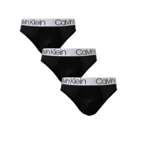 【Calvin Klein】CK經典Microfiber超細纖維男三角內褲-黑色三件組(CK內褲 男內褲)