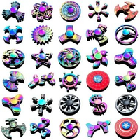Fidget Spinner Metal Premium Ring Stainless Ninja Mainan Jari Anti Stress Gyro Spinner Besi Anak