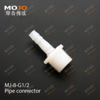 2020 Free shipping!(100pcs/Lots) MJ-8-G1/2 hose joint 8mm to G1/2" male thread connector pipe fitting