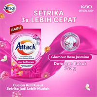 Attack Plus Softener Detergent Powder Semua Jenis Mesin Cuci 750 gr - Laundry Soap Powder