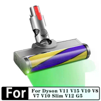 Berus Lantai Laser, Untuk Dyson V11, V15, V10, V8, V7, V10 Slim, V12, G5, Kepala Sedutan Lembut, Aks