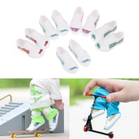 Finger Toy Shoes Mini Skateboard Shoes Sports Shoes Finger Scooter Kids Toy Gifts