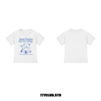 Áo thun nữ baby tee TEDDY ENJOY 777Club.stu chất liệu vải cotton 2 chiều 250gsm cao cấp