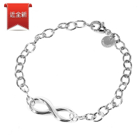 二手品 Tiffany&amp;Co.無限符號925純銀手鍊