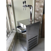 2 faucets beer cooler kegerator standard tower beer dispenser