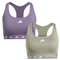 Adidas 運動內衣 女裝 可拆胸墊 中度支撐 紫/灰【運動世界】IT6642/IT6643