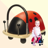 【Wheely Bug】扭扭滑輪車-飛瓢蟲 簡易包裝(動物造型學步嚕嚕車 兒童滑步車)