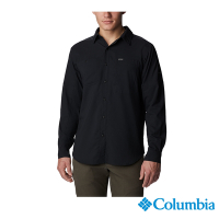 Columbia 哥倫比亞 男款-全新UPF50快排長袖襯衫-黑色 UAM16830BK/HF