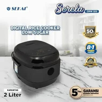 SEKAI Rice Cooker Penanak Nasi SERELA CMW-522 / CMW-521 Kapasitas 2 Liter CMW-522 (HITAM)
