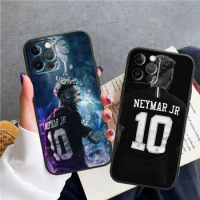 Football Neymar Cool For iPhone 15 14 13 12 11 X XS XR 8 7 6 Pro Plus Max Mini 5S 5 SE Black Phone Case