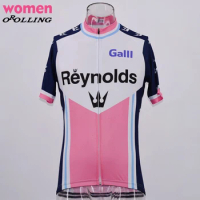 Women New Classical Retro Girl Team Maillot Cycling Jersey Customized Orolling Tops
