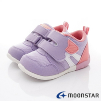 ★日本月星Moonstar機能童鞋-HI系列3E寬楦穩定款1119紫(寶寶段)