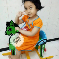 Ready Media kreatifitas anak / Mainan Anak Kuda Kudaan dari Kayu / Mainan Jungkat Jungkit / Mainan G